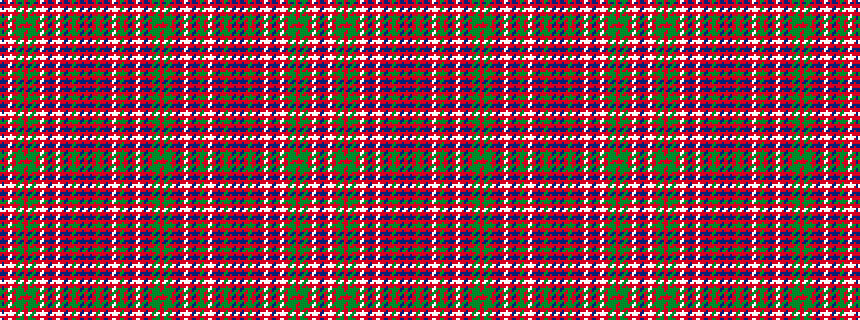 idealised woven sample of pattern BRWRGGRGGRWRBRWRBRGRBRBRGRBRWRGRBRWRBRGGR