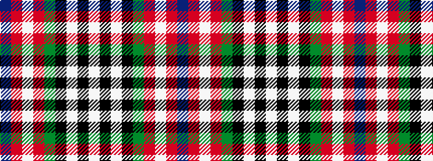 idealised woven sample of pattern BRWRGKWKW