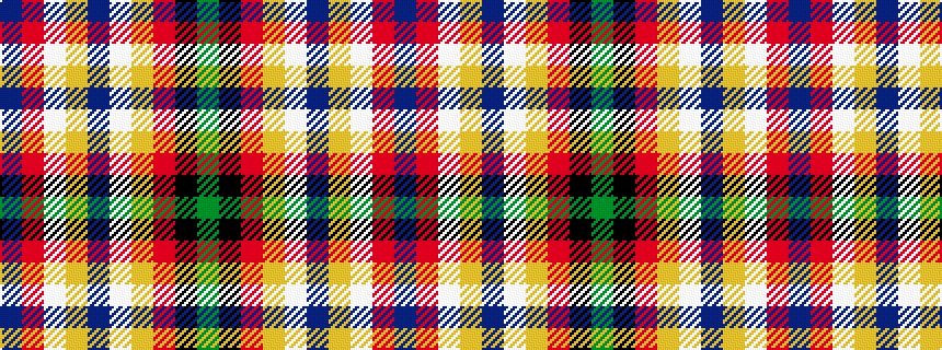 idealised woven sample of pattern BRWYBWYRKG
