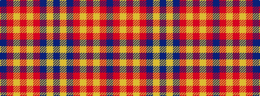 idealised woven sample of pattern BRYRYRBYB