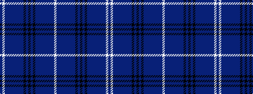 idealised woven sample of pattern BWBBBBBBBBKBKBKBBBBBBBBW