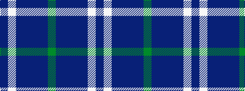 idealised woven sample of pattern BWBBBBG