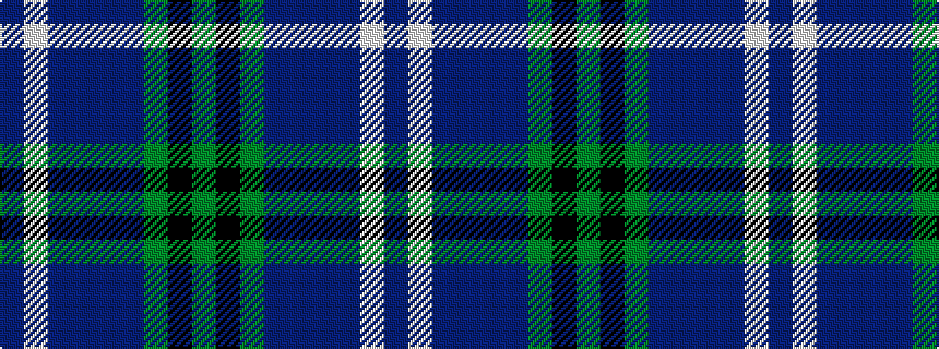 idealised woven sample of pattern BWBBBBGKG