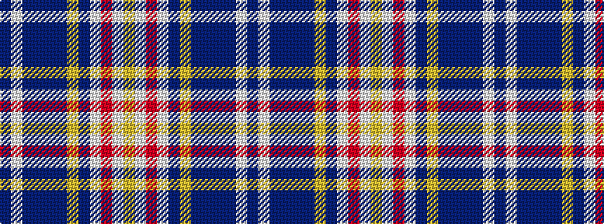 idealised woven sample of pattern BWBBBBYBWRWY