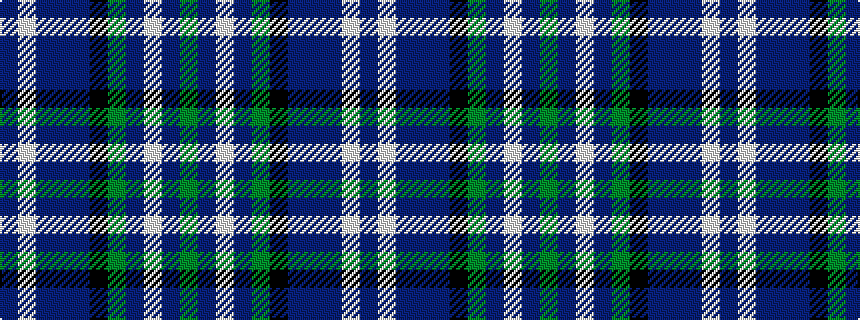 idealised woven sample of pattern BWBBBKGBWBG