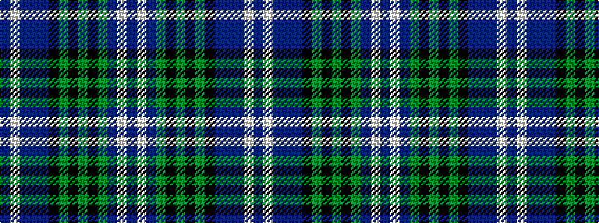 idealised woven sample of pattern BWBBBKGKGKGBWB