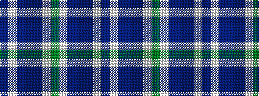 idealised woven sample of pattern BWBBBWG
