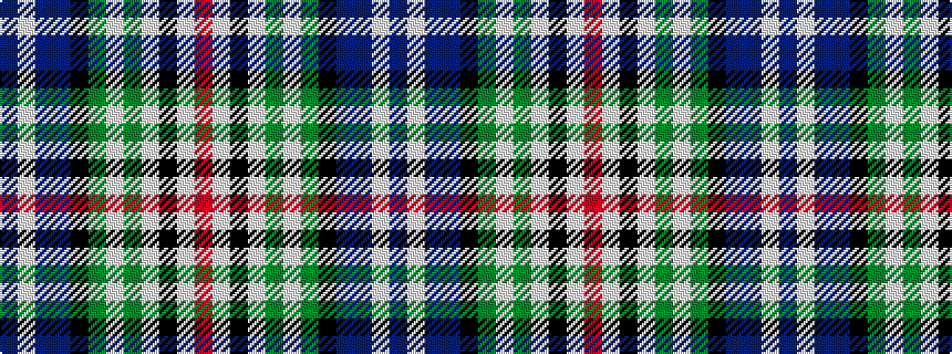 idealised woven sample of pattern BWBBKGWGWKWR