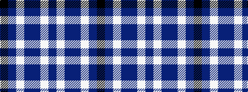 idealised woven sample of pattern BWBBWBK