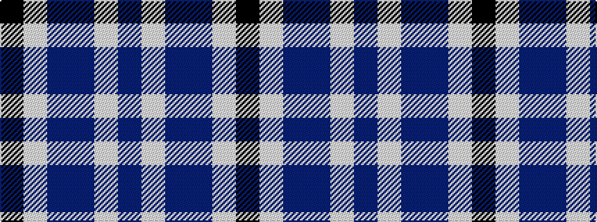 idealised woven sample of pattern BWBBWK