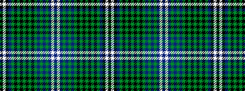 idealised woven sample of pattern BWBGBGBGKGKGKGKGBKWK