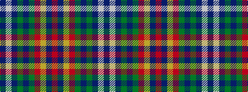 idealised woven sample of pattern BWBGBGRYBR