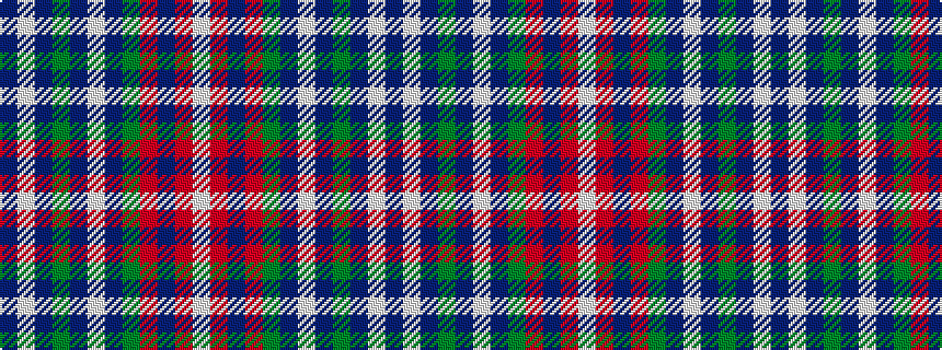 idealised woven sample of pattern BWBGBWBGRBRW