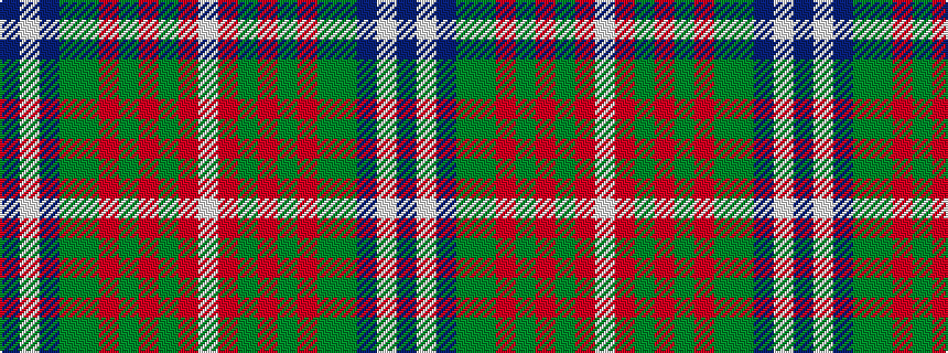 idealised woven sample of pattern BWBGGRGRGRW