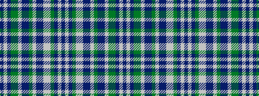 idealised woven sample of pattern BWBGGWBBGWBBWWGBWB