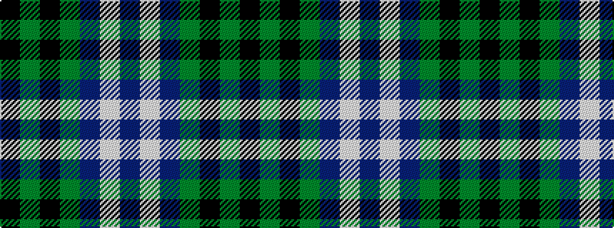 idealised woven sample of pattern BWBGKGK