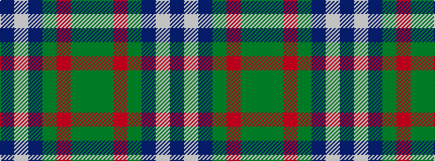 idealised woven sample of pattern BWBGRGG