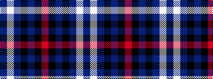 idealised woven sample of pattern BWBKBKR