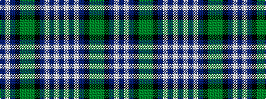 idealised woven sample of pattern BWBKGGGKBWBWB