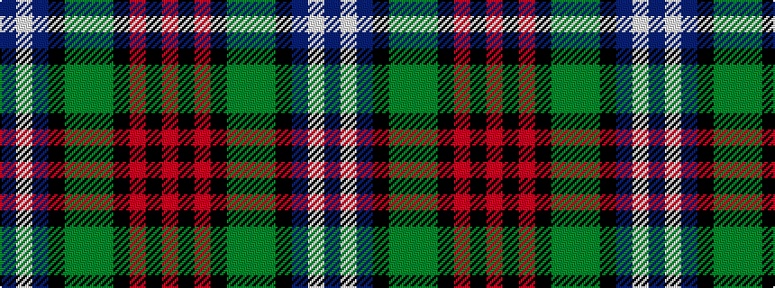 idealised woven sample of pattern BWBKGGGKRKR