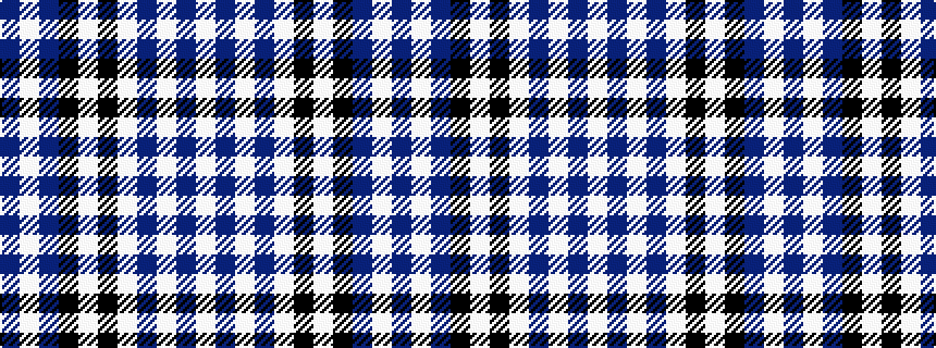 idealised woven sample of pattern BWBKWKWBWBW
