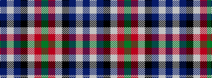 idealised woven sample of pattern BWBKWRG