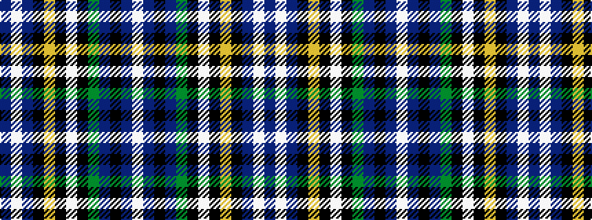 idealised woven sample of pattern BWBKYKWKGBKBW