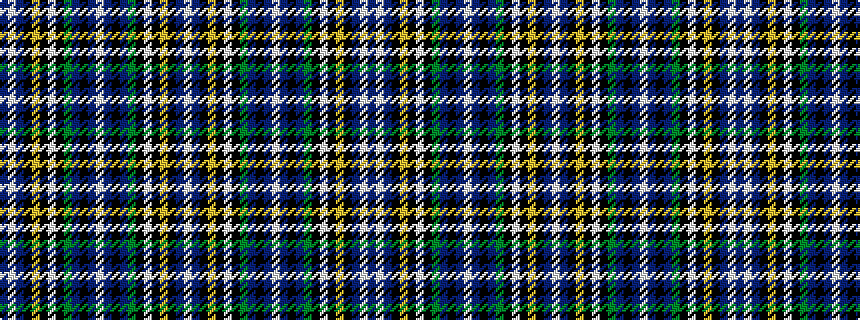 idealised woven sample of pattern BWBKYKWKGBKBWBKBGKWKYKBW