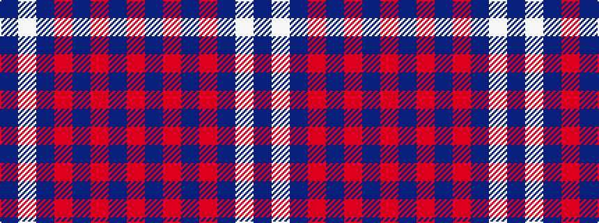 idealised woven sample of pattern BWBRBRBR