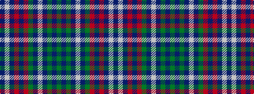 idealised woven sample of pattern BWBRBRGBWBGBG