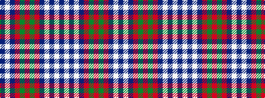 idealised woven sample of pattern BWBRGRGRBWBWB