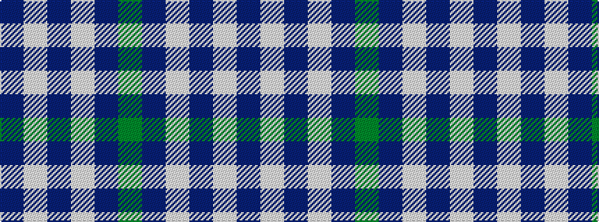idealised woven sample of pattern BWBWBG