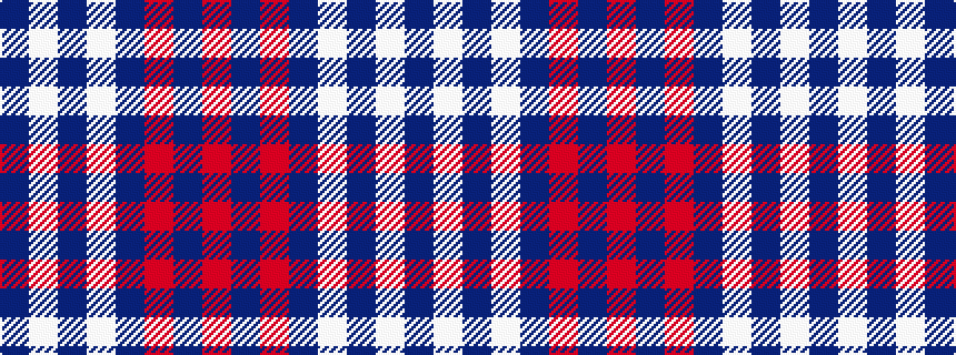 idealised woven sample of pattern BWBWBRBR