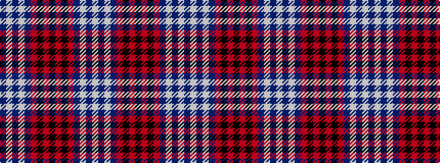 idealised woven sample of pattern BWBWBRKRKRKRBWBW