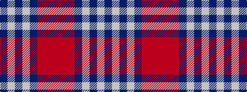 idealised woven sample of pattern BWBWBRRR