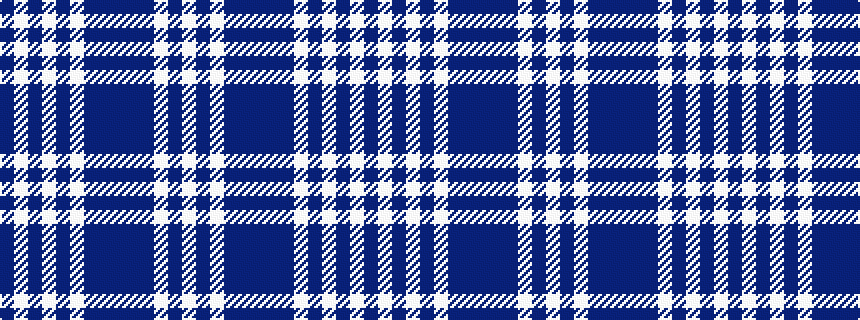 idealised woven sample of pattern BWBWBWBBBBBWBW