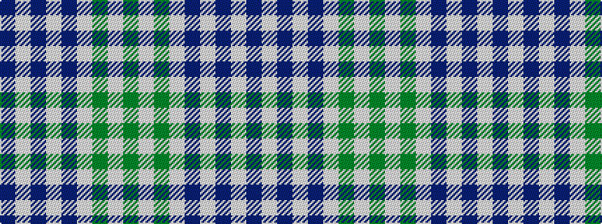 idealised woven sample of pattern BWBWBWGWG