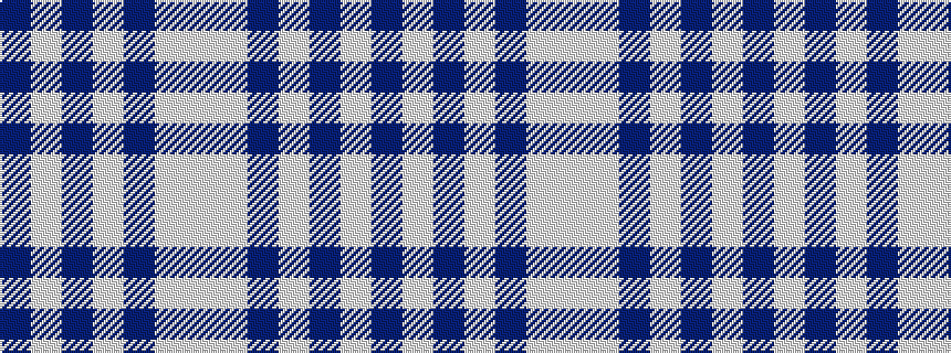 idealised woven sample of pattern BWBWBWW