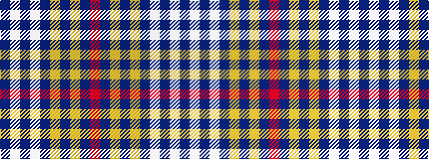 idealised woven sample of pattern BWBWBYBYBR