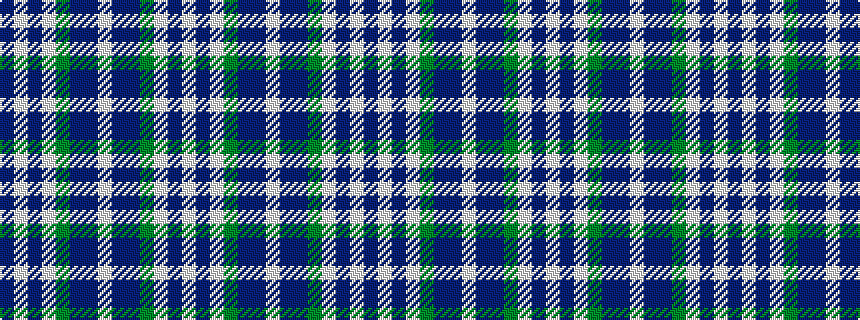 idealised woven sample of pattern BWBWGBBWBBGWBW