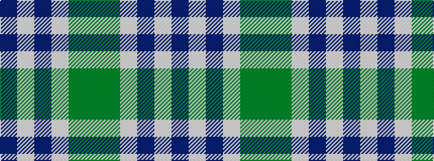 idealised woven sample of pattern BWBWGG