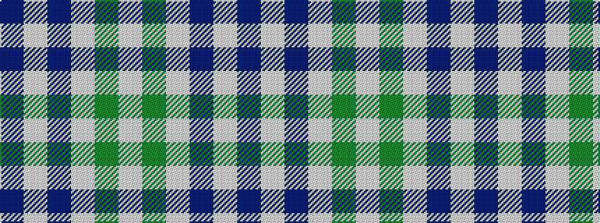 idealised woven sample of pattern BWBWGW