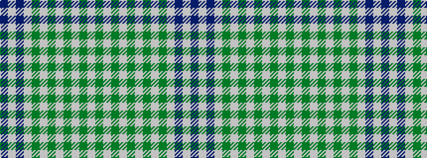 idealised woven sample of pattern BWBWGWGWGWGWG