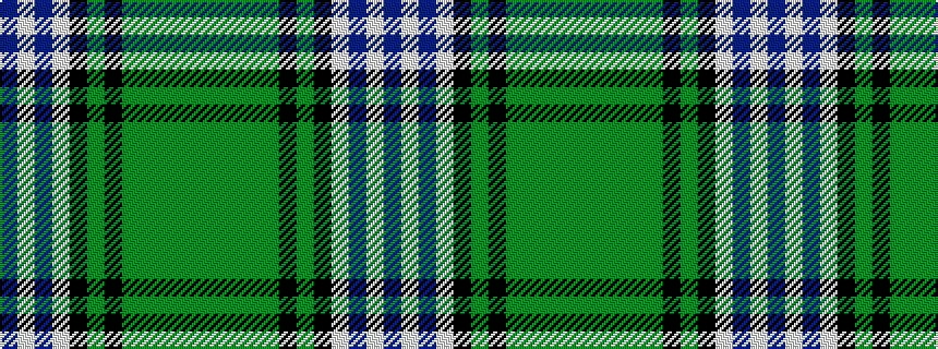 idealised woven sample of pattern BWBWKGKGGGGG