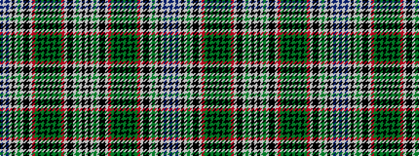 idealised woven sample of pattern BWBWKWGWKKWRGKGKGKGKGRWKKWGWKW