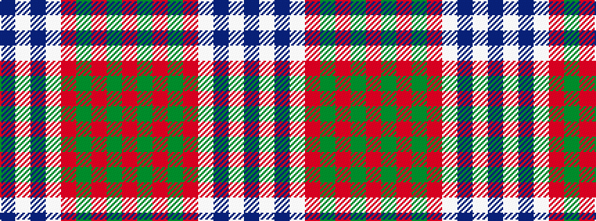 idealised woven sample of pattern BWBWRGRGR