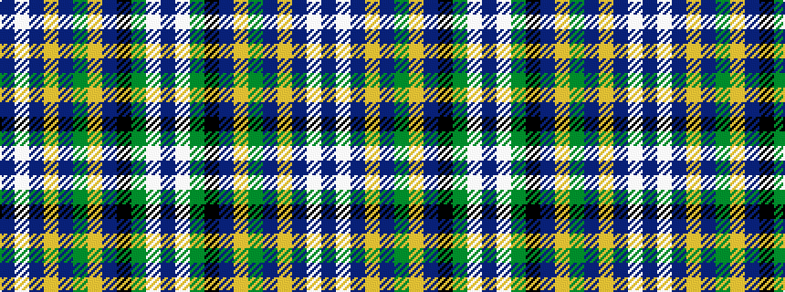 idealised woven sample of pattern BWBYBGYBKGWB