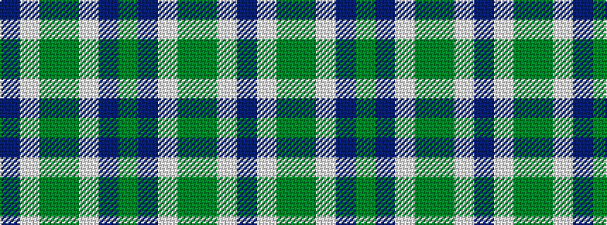 idealised woven sample of pattern BWGGWBG