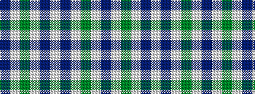 idealised woven sample of pattern BWGWBW
