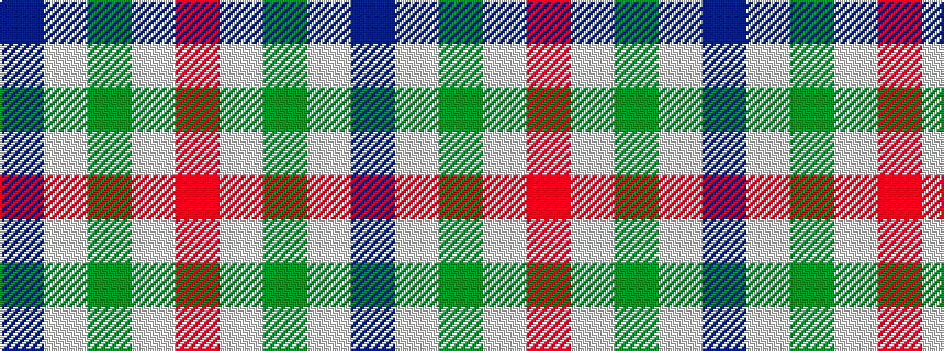 idealised woven sample of pattern BWGWR